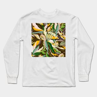 Tropical Birds and Green Plants in the Jungle Long Sleeve T-Shirt